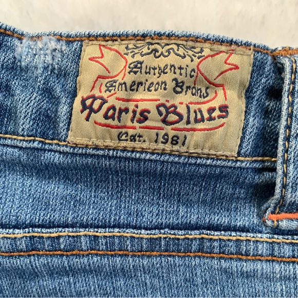 Paris Blues Distressed Cropped Jeans - Picture 2 of 5